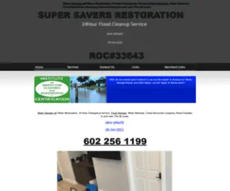 Azsupersaversrestoration.com(Fire Restoration) Screenshot