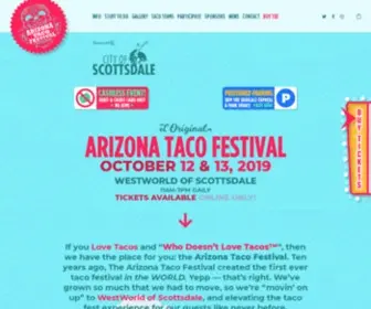 Aztacofestival.com(Tacos, Tequila, Lucha Libre at Westworld Scottsdale) Screenshot
