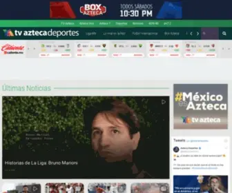 Aztecadeportes.com(Azteca Deportes) Screenshot