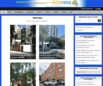 Aztecasa.com(Bienes raíces) Screenshot