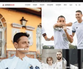 Aztecasoccer.com(Azteca Soccer Store) Screenshot