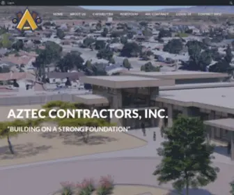 Azteccontractors.com(BUILDING ON A STRONG FOUNDATION) Screenshot