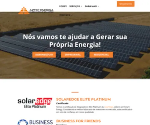 Aztecenergia.com.br(AZTEC Energia Solar Fotovoltaica) Screenshot