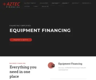 AztecFinancial.com(Commercial Equipment Financing) Screenshot