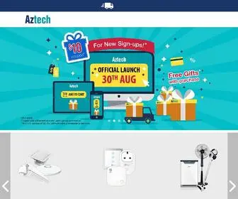 Aztech.com(Aztech Technologies) Screenshot