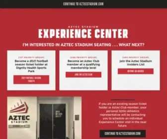 Aztecstadium.com(Aztec Stadium) Screenshot