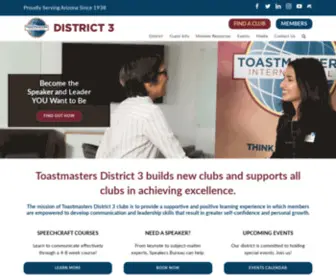 Aztoastmasters.org(District 3) Screenshot