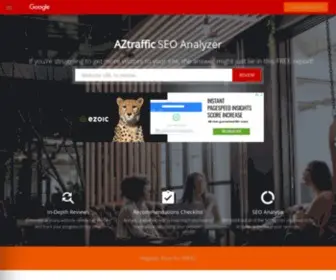 Aztraffic.net(AZtraffic Free SEO Check) Screenshot