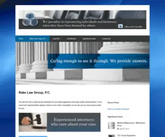 Aztriallaw.com(Rake Law Group) Screenshot