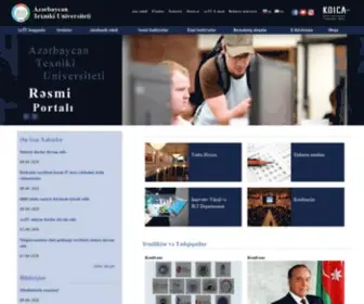 Aztu.az(Azerbaijan Technical University) Screenshot