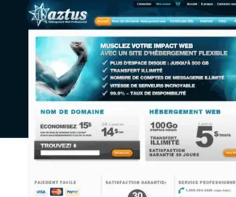 Aztus.com(Hébergement web) Screenshot