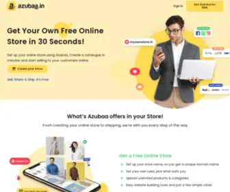 Azubaa.in(Create Your Own Free Online Store in 30 Seconds) Screenshot