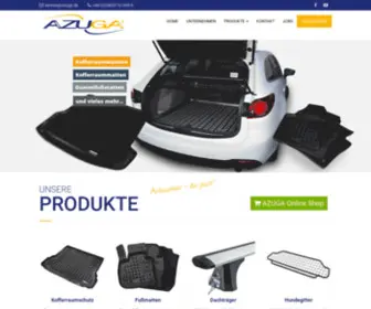 Azuga.de(Kofferraumwannen, Kofferraummatten, Fußmatten fürs Auto) Screenshot