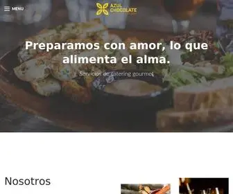 Azulchocolate.site(Servicios de catering en caracas) Screenshot