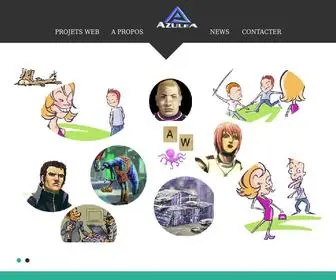 Azulea.com(Azulea est un studio de développement de jeux par navigateur. Réalisations) Screenshot