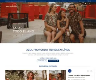 Azulprofundoboutique.com(Azul Profundo Tienda en línea) Screenshot