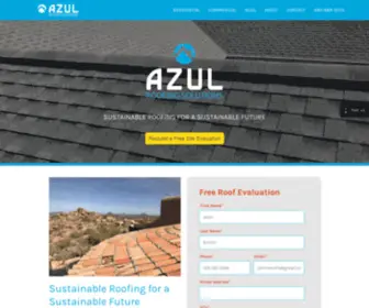 Azulroof.com(Azul Roofing) Screenshot