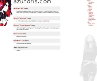 Azundris.com(Changelog) Screenshot