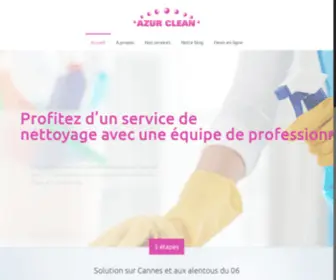 Azur-Clean.net(Entreprise de nettoyage à Cannes) Screenshot