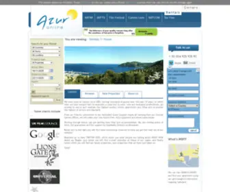 Azur-Online.com(Cannes Apartment accommodation) Screenshot