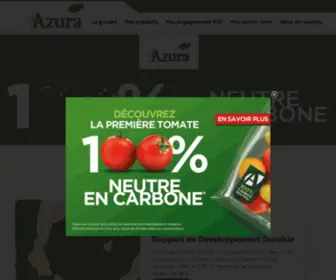 Azura-Group.com(Producteur de tomates) Screenshot