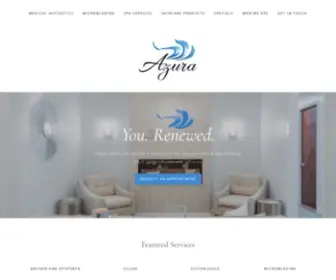 Azuraskin.com(Azura Skin Care Center Medical Spa) Screenshot