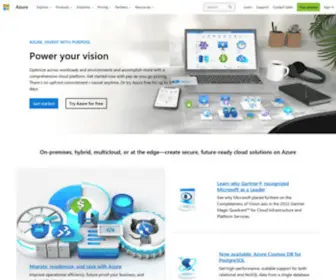Azure.com(Microsoft Azure) Screenshot