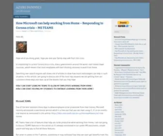 Azuredummies.com(Azuredummies) Screenshot