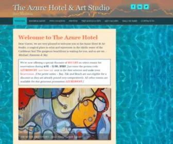 AzurehotelsXM.com(The Azure Hotel & Art Studio) Screenshot