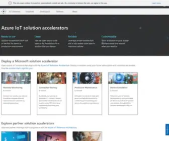 Azureiotsolutions.com(Azure IoT Solution Accelerators) Screenshot