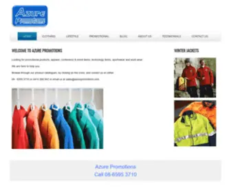 Azurepromotions.com(PROMOTIONAL PRODUCTS PERTH) Screenshot