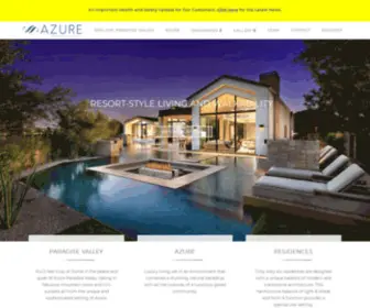 AzurepVliving.com(Azure, Paradise Valley) Screenshot