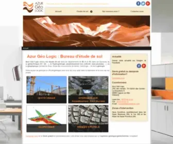 Azurgeologic.com(Azur Géo Logic) Screenshot