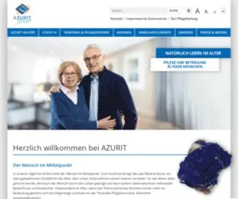 Azurit-Gruppe.de(Natürlich leben im Alter) Screenshot