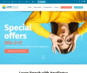 Azurlingua.co.uk(Learn French in France) Screenshot