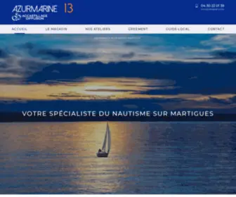 Azurmarine13.com(Entretien et réparation de bateaux à Martigues) Screenshot