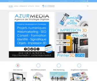 Azurmedia.fr(⭐ Agence Créative Web & Print) Screenshot