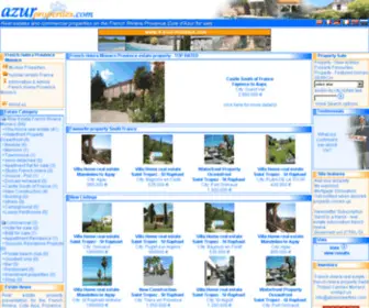 Azurproperties.com(French riviera) Screenshot