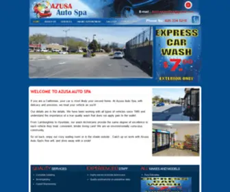 Azusaautospa.com(At Azusa Auto Spa) Screenshot