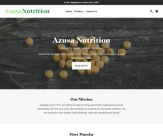 Azusanutrition.org(My Nutrition Depot) Screenshot