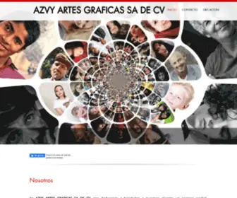 Azvy.com.mx(AZVY ARTES GRAFICAS SA DE CV) Screenshot