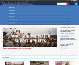 Azwater.gov(The Arizona Department of Water Resources) Screenshot