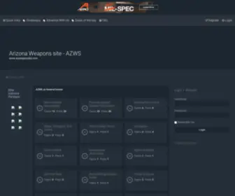Azweaponsite.com(Arizona Weapons site) Screenshot