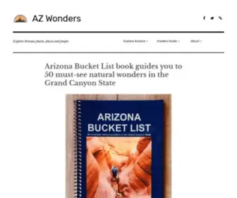 Azwonders.com(Arizona Bucket List Adventure Guide & Journal) Screenshot