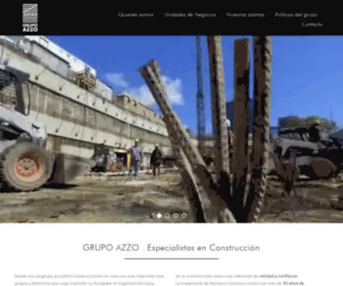 Azzolliniconst.com.ar(Construction Home) Screenshot