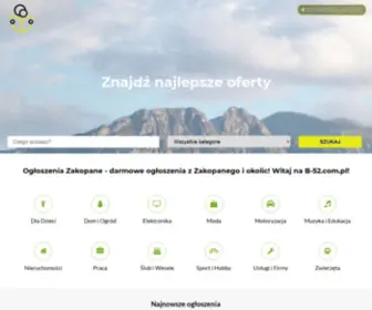 B-52.com.pl(Ogłoszenia Zakopane na) Screenshot