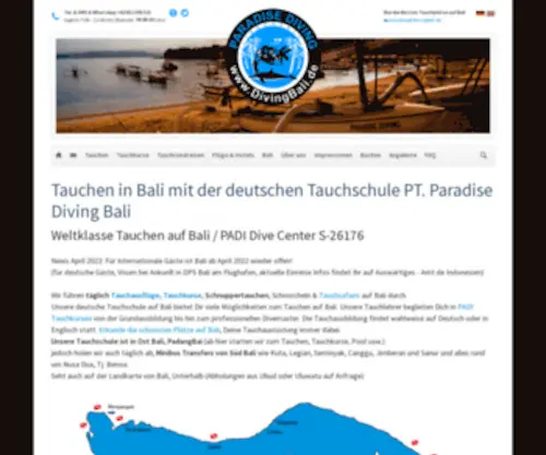 B-A-L-I.com(Tauchen Bali) Screenshot