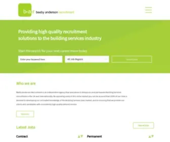 B-A-R.com(Building Services Recruitment agency based in London finding jobs for Building Services Engineers in the UK and Internationally) Screenshot