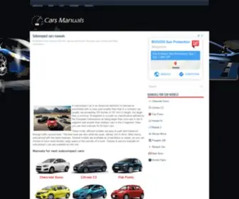 B-Auto.net(Subcompact cars owners manuals) Screenshot