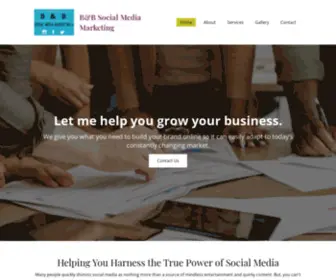 B-Bsocialmediamarketing.com(B&B Social Media Marketing) Screenshot